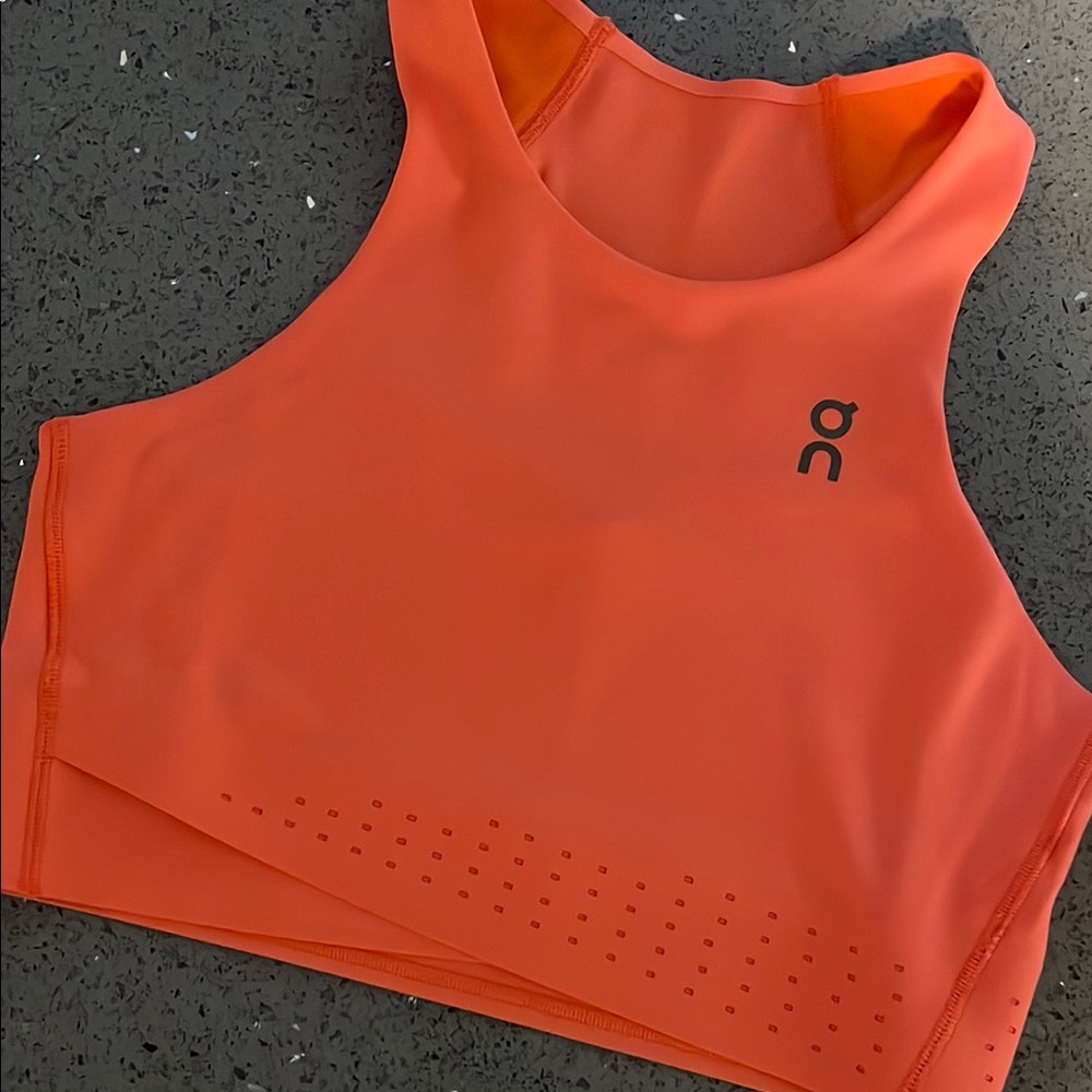 On Running Orange Sports Bra